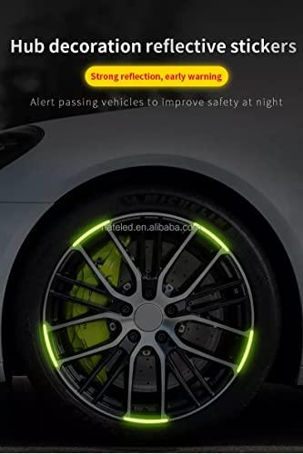 20Pcs Car Wheel Radium Sticker| Car & Bike Wheel Decoration Reflective Sticker