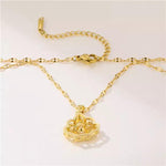 Load image into Gallery viewer, Elegant American Diamond Pendant With Chain
