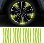 Load image into Gallery viewer, 20Pcs Car Wheel Radium Sticker| Car &amp; Bike Wheel Decoration Reflective Sticker
