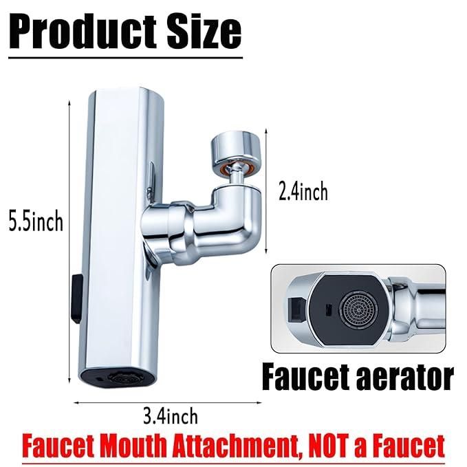 3-In-1 360° Waterfall Faucet Extender For Kitchen Sink